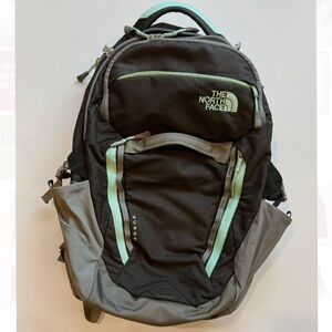 The North Face Black and Gray Backpack